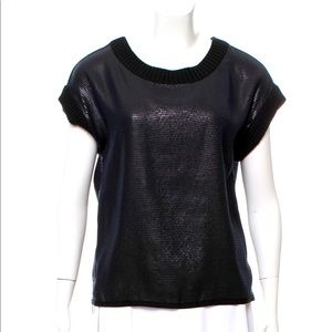 Haute Hippie Sequin Short Sleeve Top